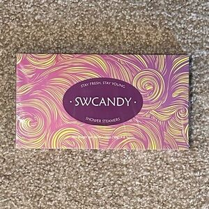 🆕 NWT SWCANDY Shower Steamers - Pink & Yellow Swirl Packaging